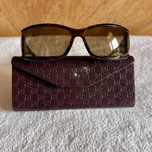 Gucci | Accessories | Guccitortoise Shell Frame Gg  display picture 3
